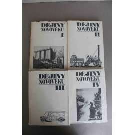 Dějiny novověku I.-IV (edice: Světové dějiny) (historie, novověk, mj. Průmyslové revoluce v Anglii, Francouzská revoluce, Napoleon, Krymská válka, první světová válka, druhá světová válka)
