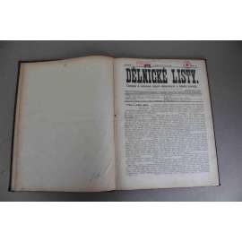 Dělnické listy. Časopis k ochraně zájmů dělnických a hájení pravdy 1894, roč. V. (červen-prosinec) (noviny, deník, Rakousko Uhersko, mj. Kapitola o mzdě, Šlechta rodem a šlechta smýšlením)