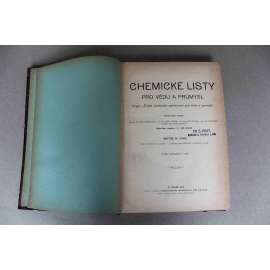 Chemické listy pro vědu a průmysl 1910. roč. 4 (časopis, chemie, mj. Analysa betonu a malty, Theorie raffinace minerálních olejů, Hornictví a hutnictví v Předlitavsku, Cena Nobelova) Chemické listy pro vědu a průmysl 1910. roč. 4 (časopis, chemie, mj. Analysa betonu a malty, Theorie raffinace minerálních olejů, Hornictví a hutnictví v Předlitavsku, Cena Nobelova)
