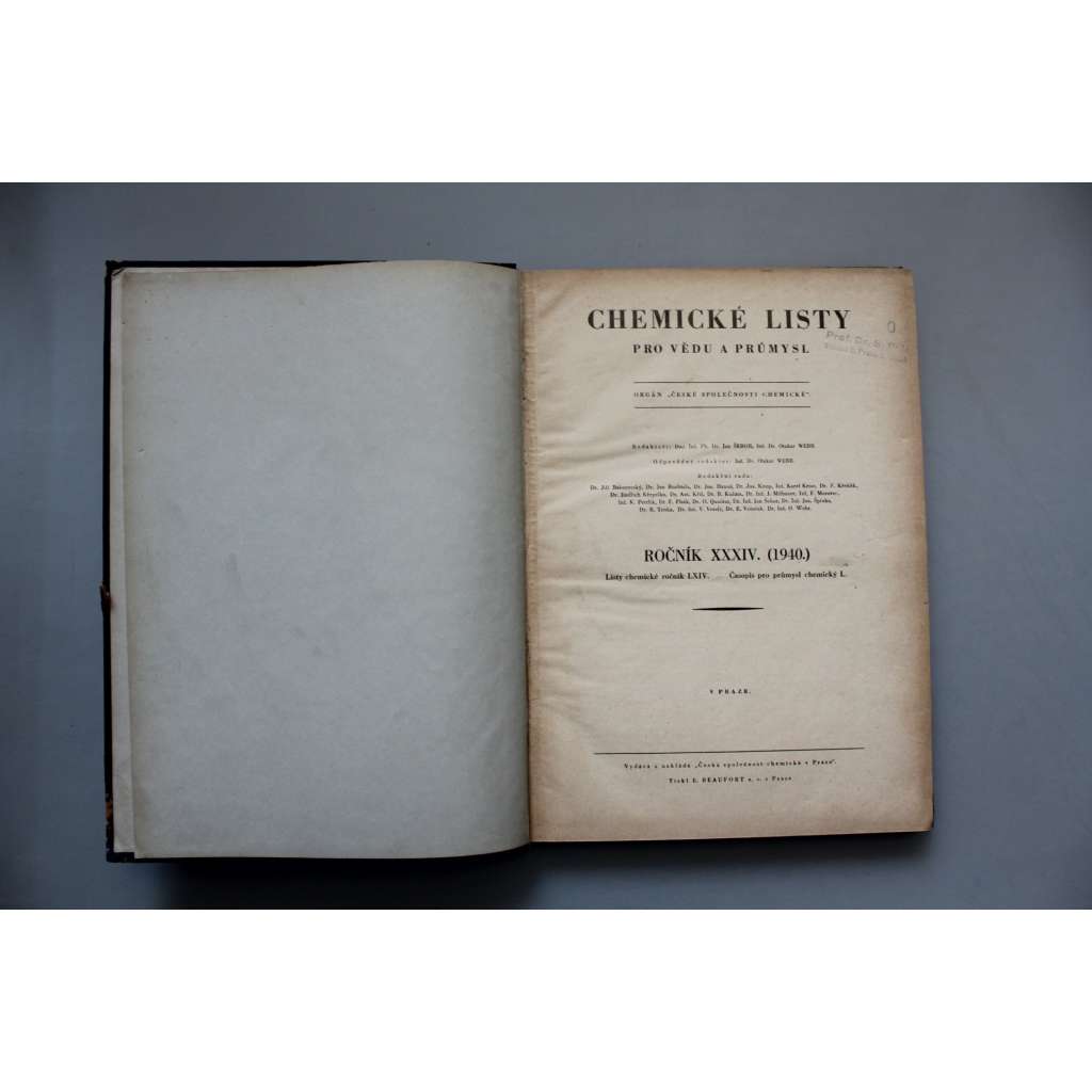 Chemické listy pro vědu a průmysl 1940. roč. 34 (časopis, chemie, mj. J. Heyrovský, M. Kalousek - Polarografická studie zředěných amalgamů; Rozhledy v chemii organické; Pórovité sklo, Počítač Geigerův) Chemické listy pro vědu a průmysl 1940. roč. 34 (časopis, chemie, mj. J. Heyrovský, M. Kalousek - Polarografická studie zředěných amalgamů; Rozhledy v chemii organické; Pórovité sklo, Počítač Geigerův)