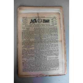 Na zdar! 1901, roč. VII (noviny, týdeník, hornictví, mj. Nový věk a hornictvo, Odborové sdružení a socialismus, Obrázky z království Rotschildova, Letem kladensko-slanským uhelným revírem)