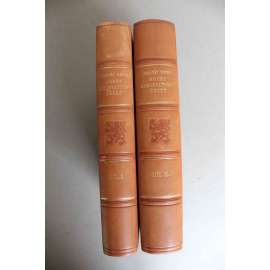 Konec samostatnosti české, 2 svazky (Česká dějiny, historie, mj. Jiří z Poděbrad, Konec doby husitské, Jegielovci, Ferdinand I., Počátky reakce katolické, Povstání; polokožená vazba - vazba kůže)