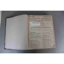 Světový rozhled 1937. Týdeník pro politiku, hospodářství a dělnické hnutí (časopis, týdeník, mj. Hitlerova válka ve Španělsku, Věc Leninova žije ve stalinské ústavě, Pro Španělsko!, Soudní proces [Trocký], Rozdělení Palestiny)