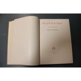 Slovensko vo fotografii Karola Plicku (Slovensko ve fotografii Karla Plicky; fotografie, mj. Bratislava, Trnava, Orava, Levoča, Kežmarok; hlubotisk)