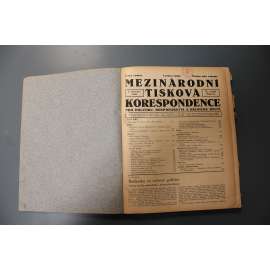 Mezinárodní tisková korespondence pro politiku, hospodářství a dělnické hnutí 1933 (časopis, týdeník, politika, mj. Hitlerova hospodářská politika je přípravou k válce, Nová vlna kemalistické persekuce, Fašismus a válka, Zapálení říšského sněmu)