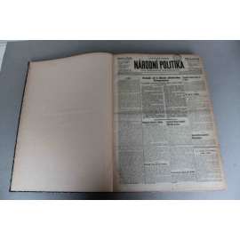 Národní politika 1941, roč. LIX (květen-červen) (noviny, deník, protektorát, druhá světová válka, mj. Německé vítězství v Řecku, Nejtěžší pumy na Liverpool, Velký noční nálet na Londýn, Tobruk, Mussolini, K. H. Frank - Krakov)