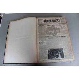 Národní politika 1941, roč. LIX (leden-únor) (noviny, deník, protektorát, druhá světová válka, mj. Francie na rozcestí, Porada Vůdce s Ducem, Anglie ve strachu před útokem, K. von Neurath, Boje v Řecku)