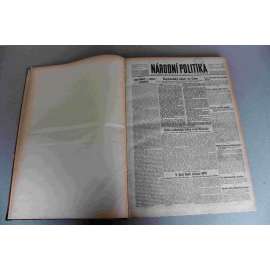 Národní politika 1944, roč. LXII. (červenec-září) (noviny, deník, protektorát, druhá světová válka, mj. Nápor na Caen - Normandie, Vůdce a Duce po nezdařeném atentátu [Atentát Hitler], Velké německé úspěchy na moři, Slovenské národní povstání)