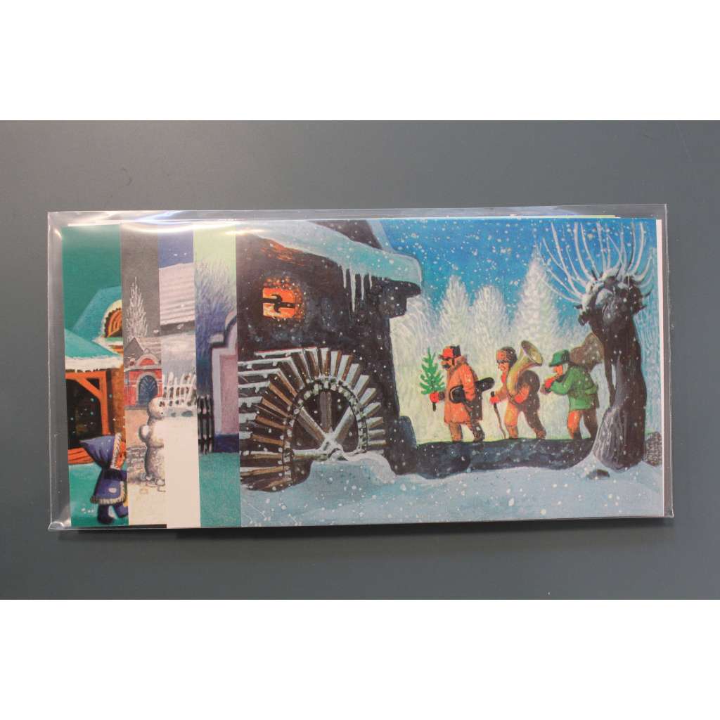 Vojtěch Kubašta. Soubor 10 ks pohlednic (80. léta nakladatelství Pressfoto) Vánoční pohlednice