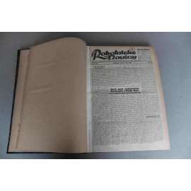 Robotnícke noviny 1924, roč. XXI (červenec-září) (noviny, deník, první republika, Slovensko, mj. Po stopách Zižkových, Pred Londýnskou konferenciou, KOnferencia Malej Dohody, Pomery na Podkarpatskej Rusi)