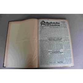 Robotnické noviny 1932, roč. XXIX. (červenec-září) (noviny, deník, první republika, Slovensko, mj. Porady slovenských baníkov, O pomer Itálie a JUhoslávie, Slovensko medzi kamenami bolševíkov a ludakov, Proces - Tuka, Amundsen a Guiband mrtvi)