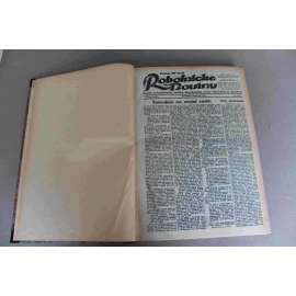 Robotnické noviny 1931, roč. XXVIII. (leden-březen) (noviny, deník, první republika, Slovensko, mj. 100 km Dunaja, Lesná reforma v okrese Kremnica, Josef Országh - zemský prezident, Gandhi na svobode)