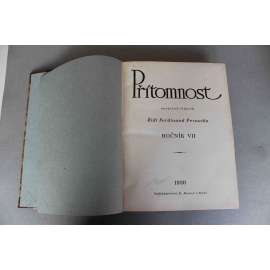 Přítomnost 1930, roč. VII. (časopis, týdeník, první republika, mj. E. Bass - První stavba SVU Mánes; Ch. Chaplin - Obhajoba němého filmu; J. Hejda - Rozprava o marxismu; F. Peroutka - Masarykova osobnost; Masaryk a umění)
