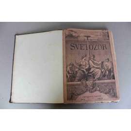 Světozor 1881, roč. XV. (časopis, beletrie, poezie, divadlo, umění, mj. Diego Velasquez, A. Jirásek - Poklad, Matyáš Rejsek, P. J. Šafařík, Austrálie; polokožená vazba - vazba kůže)