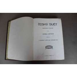 Český svět. Obrazový týdeník 1910-1911 (časopis, fotografie, mj. Rolnické slavnosti na Velehradě, Karel Škréta, Velká zahradnicko-ovocnická výstava v Praze, Viktor Stretti; polokožená vazba - vazba kůže)