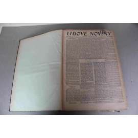 Lidové noviny 1930, roč. 38 (červenec - září) (deník, první republika, mj. Moravští legionáři u pana presidenta, Po požáru pardubského lihovaru; Itálie a Malá dohoda; Rousínov výstavní trhy; F. Peroutka - Vaše vina!, Anny Ondráková)