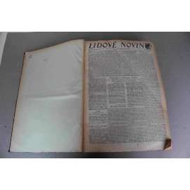 Lidové noviny 1930, roč. 38 (duben-červen) (deník, první republika, mj. Pražská ZOO [O. Sekora], K. Čapek - Případ s vodou, Agrárníci ženou koalici do krise, Indický odboj [Gandhí],Trianon)