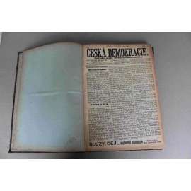 Česká demokracie 1903, roč. V. (noviny, politika, Rakousko Uhersko, mj. Zdražení chleba, Mladočeský Babylon, Ku zdražení piva, Dr. Rieger - úmrtí, Z cesty po Balkánu) Česká demokracie 1903, roč. V. (noviny, politika, Rakousko Uhersko, mj. Zdražení chleba, Mladočeský Babylon, Ku zdražení piva, Dr. Rieger - úmrtí, Z cesty po Balkánu)