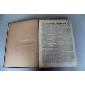 Národní politika 1912, ročník XXX (leden-červen) [noviny, deník, Rakousko Uhersko, odpolední vydání, mj. Revoluce v Číně, Italsko-turecká válka, Rusko a Turecko, Sokolský slet, Záhuba Titanicu)