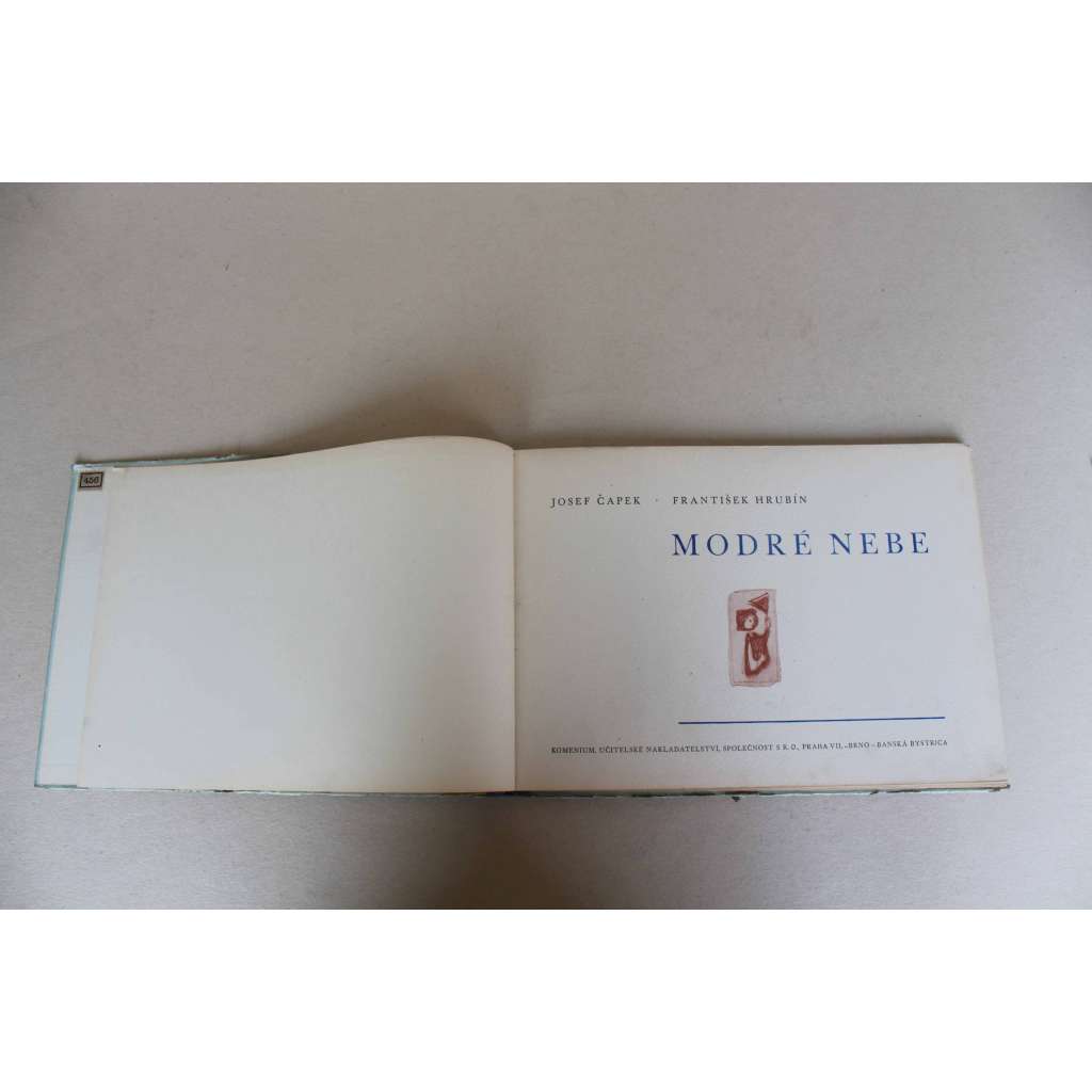Modré nebe (poezie, život dětí; ilustrace Josef Čapek)