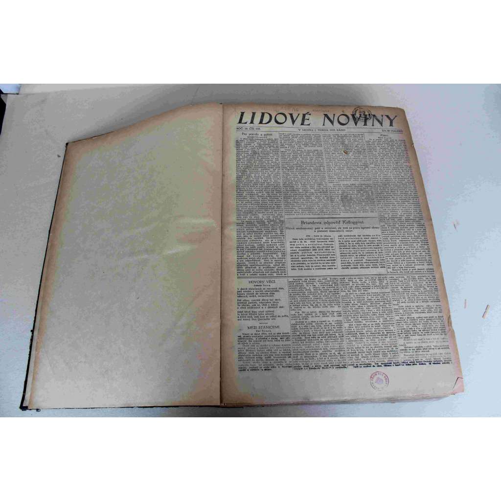 Lidové noviny 1928, roč. 36 (duben-červen) (deník, první republika, mj. Výstava soudobé kultury v Brně, Brno budoucnosti, Albrecht Dürer, K. Čapek - President Masaryk o některých věcech; V Baťově městě)