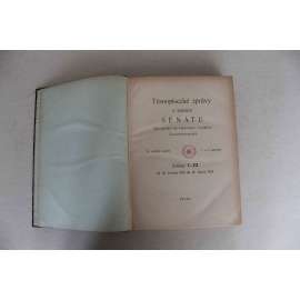 Těsnopisecké zprávy o schůzích senátu Národního shromáždění republiky Československé 1935-1936. Schůze 1-22 (senát, první republika, tisky, zákony, sliby senátorů, volba předsedy, Malypetr; polokožená vazba - vazba kůže)