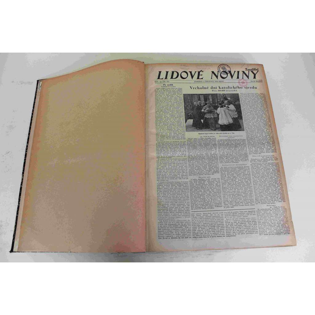 Lidové noviny 1935, roč. 43 (červenec-srpen) (deník, první republika, mj. Beck se radí s Hitlerem, Rakousko se vyrovnává s Habsburky, Sochaři Francie v Belvederu, Boj o Habeš, Zlín - Kapské Město, Poměr Německo-Polský)