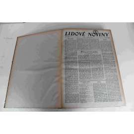 Lidové noviny 1937, roč. 45 (leden-únor) (deník, první republika, mj. Španělsko bojištěm cizinců [občanská válka,Franco] R. M. Rilke a Čechy, Drahota v Německu, Útoky nacistického tisku na ČSR, Rooseveltovo druhé presidentství, Ribbentrop u Halifaxe)