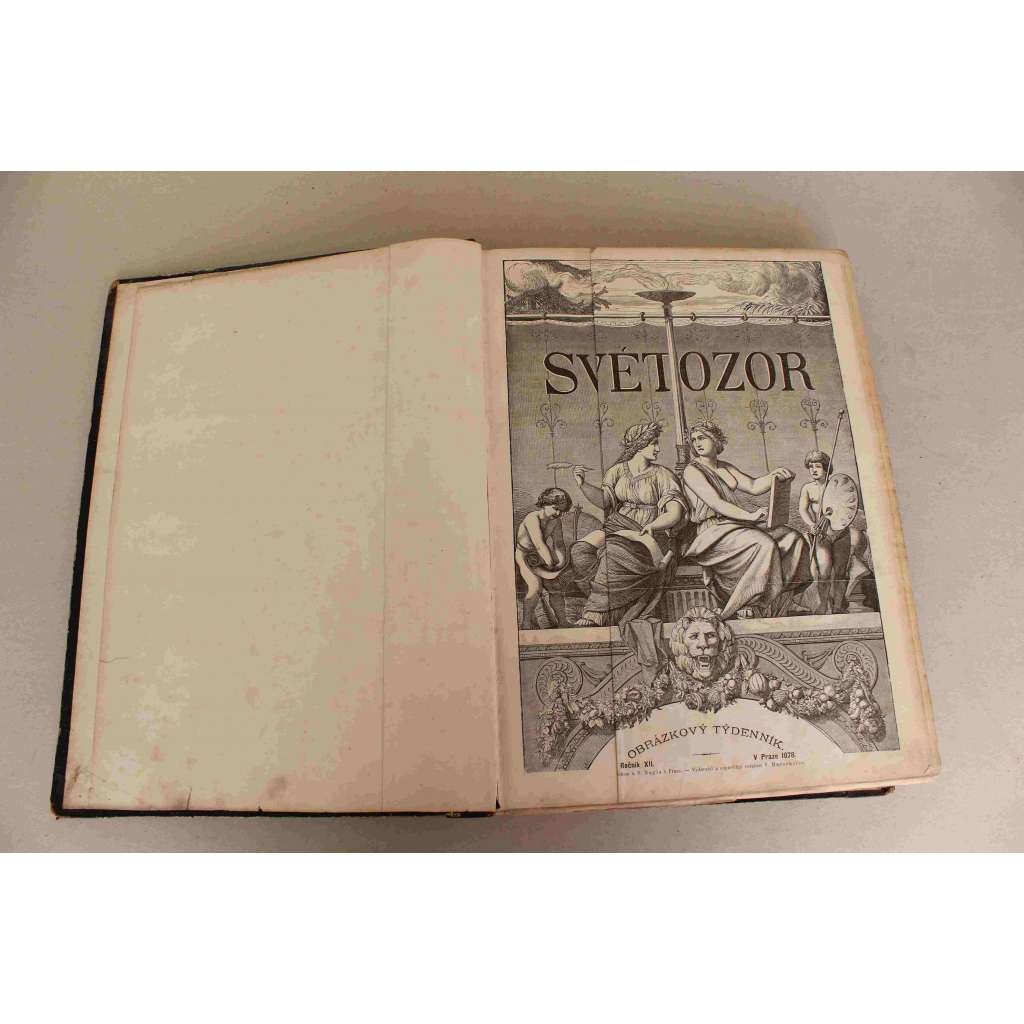 Světozor 1878, roč. XII (časopis, týdeník, beletrie, poezie, umění, mj. A. Heyduk - Mahomed II., A. Jirásek - U rodného prahu; A. Dvořák, Bismarck, Dobytí Sarajeva, Světová výstava v Paříži, Bezděz, Broumov)