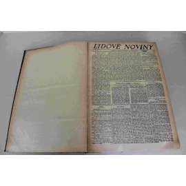 Lidové noviny 1922, roč. 30 (duben-červen) (deník, první republika, mj. K. Čapek - Továrna na absolutno, Dohoda a sovětské Rusko, Likvidace Rakouska Uherska, Janovský kongres, Hejslovanství a Rusko, Slovácky rok v Kyjově)