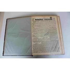 Národní politika 1895, roč. XIII. (červenec-prosinec) (noviny, deník, odpolední vydání, mj. Národopisná výstava Českoslovanská v Praze, Mostecká katastrofa, K panovníkovu příjezdu do Českých Budějovic, Hrabě Taaffe)