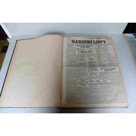 Národní listy 1939 (říjen-prosinec) (noviny, protektorát, druhá světová válka, mj. Zavedení odběrných lístků na potraviny, Řeč Adolf Hitler, Přepadení Polsko, Evropské nebezpečí - Churchill; Vánoce u dr. Goebbelse)