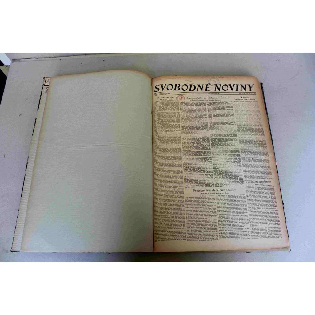 Svobodné noviny 1946, roč. 2 (červenec-září) (deník, mj. Jaroslav Drobný, Protektorátní vláda před soudem, Terst, Dohoda Německo, Neklidná Palestina, Norimberský proces)