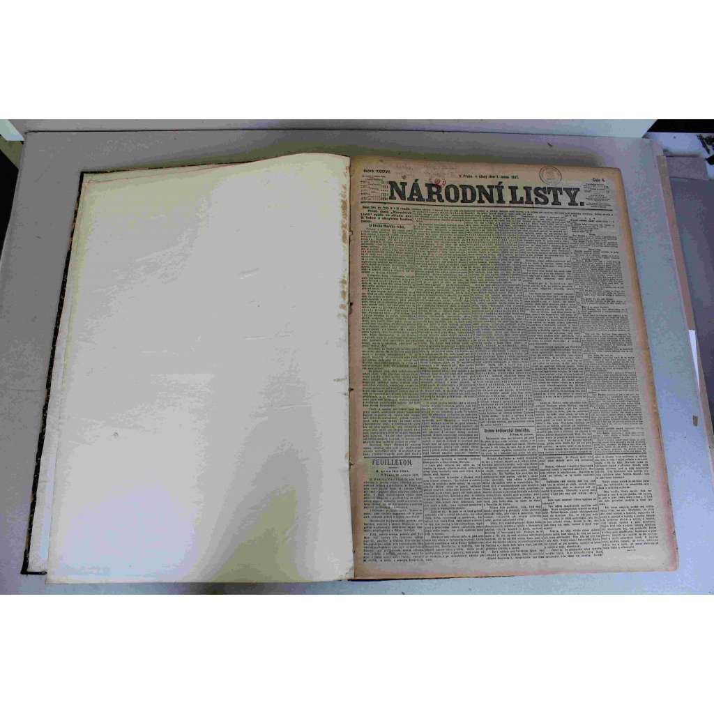 Národní listy 1907, roč. 47 (leden-březen) (noviny, deník, Rakousko-Uhersko, mj. Rakousko-uherské vyrovnání, K. B. Mádl - Lannův dar [Lanna], Říšské volby v Německu, Bulharsko, Kramář v Pardubicích)