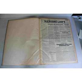 Národní listy 1936, roč. 76 (říjen-prosinec) (noviny, deník, první republika, mj. Nové Francovy posily [Franco - občanská válka Španělsko], Devalvace - a co po ní?, Dobytí Madridu, Rok od vzniku Habešské války, JIří VI. složil přísahu)