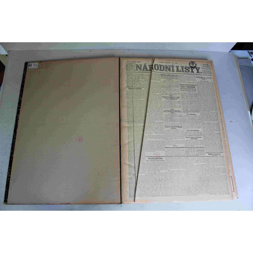 Národní listy 1921, roč. 61 (září-říjen) (noviny, deník, první republika, mj. Zápas o Burgenland, Řekové před Angorou?, Tábor legionářů, Řekové poraženi?, Neslavný konec [Císař Karel I.], Rozdělení Horního Slezska)