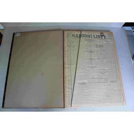 Národní listy 1921, roč. 61 (září-říjen) (noviny, deník, první republika, mj. Zápas o Burgenland, Řekové před Angorou?, Tábor legionářů, Řekové poraženi?, Neslavný konec [Císař Karel I.], Rozdělení Horního Slezska)