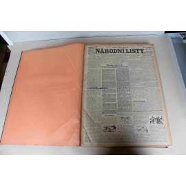 Národní listy 1930, roč. 70 (leden-únor) (noviny, deník, první republika, mj. Ema Destinnová úmrtí, Haagská konference, Maďarské reparace, Král Jiří V., Deset let velké Prahy, Proti Sovětům, Výbuch plynu ve Vršovicích)