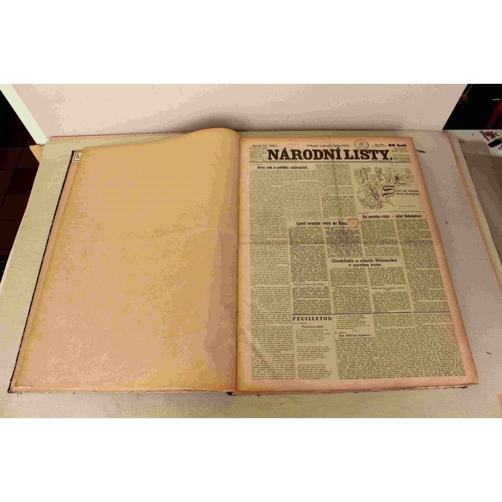 Národní listy 1935, roč. 75 (leden-březen) (noviny, deník, první republika, mj. Göbbels o cílech Německa v novém roce, Hitler ve shromáždění vůdců, Projevy Mussoliniho a Lavala, Sársko hlasování, Hitler proti Anglii, Waleský princ ve Vídni) Národní listy 1935, roč. 75 (leden-březen) (noviny, deník, první republika, mj. Göbbels o cílech Německa v novém roce, Hitler ve shromáždění vůdců, Projevy Mussoliniho a Lavala, Sársko hlasování, Hitler proti Anglii, Waleský princ ve Vídni)
