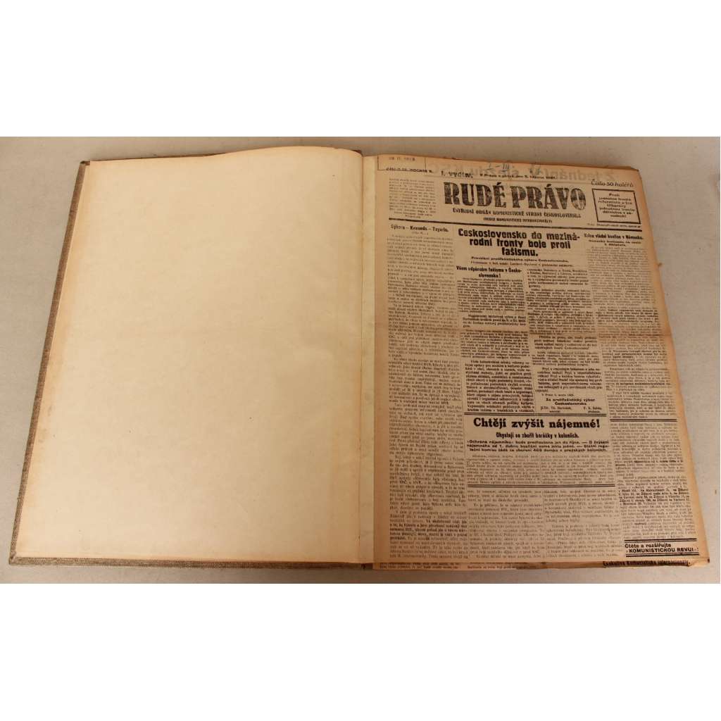 Rudé právo 1929, roč. X. (březen-duben) (noviny, první republika, komunismus, mj. 10 let Komunistické internacionály, Vzhůru na protifašistický projev, O. Březina - úmrtí a pohřeb, Vlna stávek, Výbuch v Semtíně - Pardubice) Rudé právo 1929, roč. X. (březen-duben) (noviny, první republika, komunismus, mj. 10 let Komunistické internacionály, Vzhůru na protifašistický projev, O. Březina - úmrtí a pohřeb, Vlna stávek, Výbuch v Semtíně - Pardubice)
