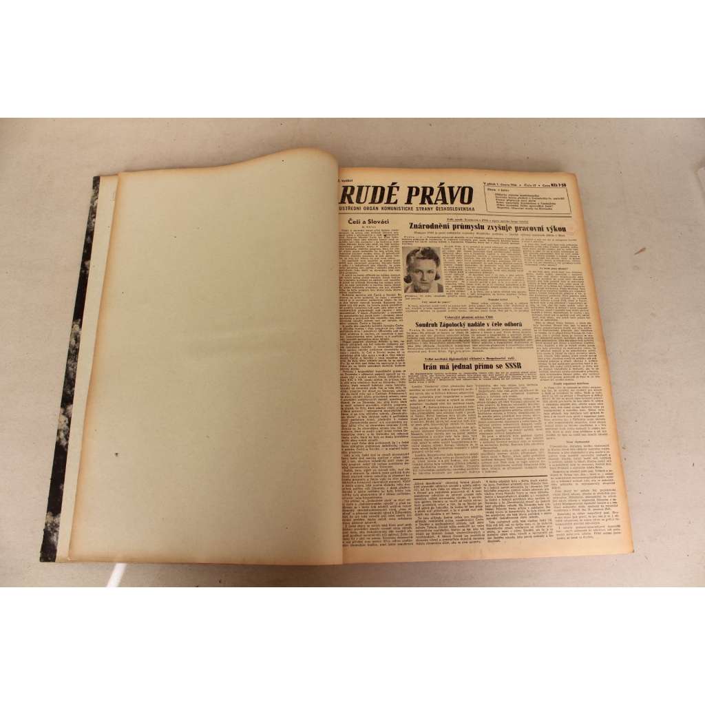 Rudé právo 1946 (únor) (noviny, komunismus, mj. Írán má jednat přímo se SSSR, Žaloba celého Slovanstva proti německému nacismu, Vítězství nad fašismem, Zelený plán přepadení ČSR) Rudé právo 1946 (únor) (noviny, komunismus, mj. Írán má jednat přímo se SSSR, Žaloba celého Slovanstva proti německému nacismu, Vítězství nad fašismem, Zelený plán přepadení ČSR)