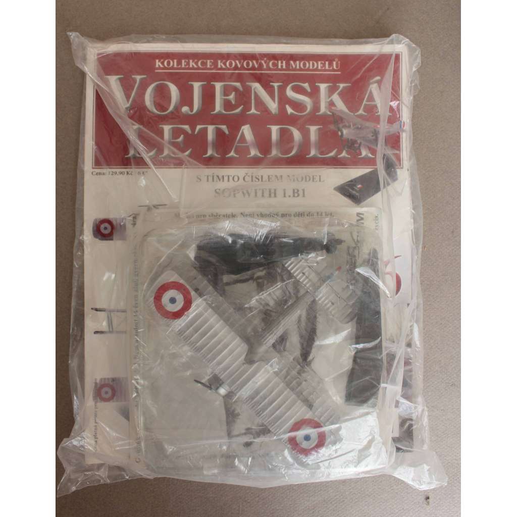 Vojenská letadla. Kolekce kovových modelů, č. 6 (letadlo, letectví, modely, hračky - Model Sopwith 1.B1) Vojenská letadla. Kolekce kovových modelů, č. 6 (letadlo, letectví, modely, hračky - Model Sopwith 1.B1)
