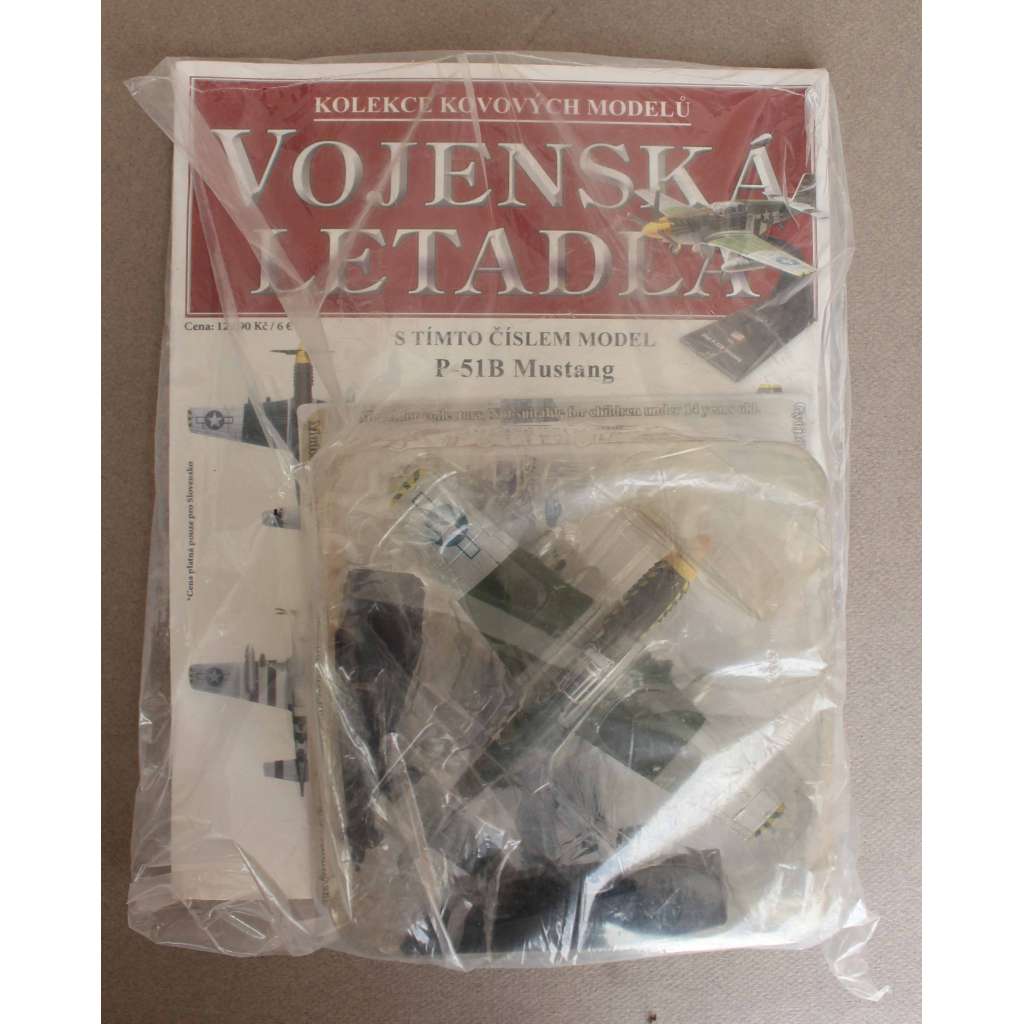Vojenská letadla. Kolekce kovových modelů, č. 23 (letadlo, letectví, modely, hračky - Model P-51B Mustang) Vojenská letadla. Kolekce kovových modelů, č. 23 (letadlo, letectví, modely, hračky - Model P-51B Mustang)