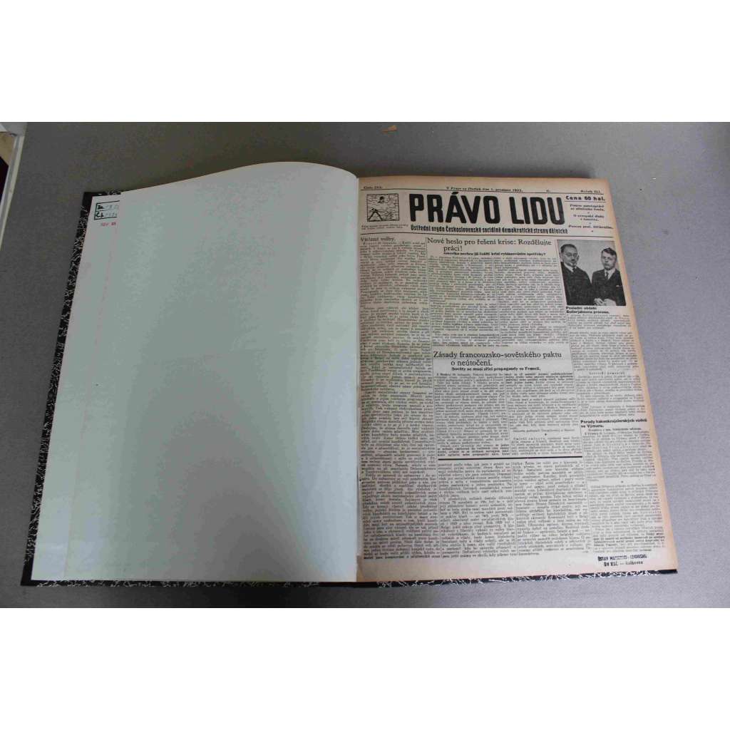 Právo lidu 1932, roč. XLI (prosinec) (noviny, deník, první republika, sociální demokracie, mj. Hejtman Goering, B. Björnson, Výbuch IG Farben, Hitlerův hakenkrajc se hroutí, Dnešní člověk nerad čeká, Dělnická Olympiada) Právo lidu 1932, roč. XLI (prosinec) (noviny, deník, první republika, sociální demokracie, mj. Hejtman Goering, B. Björnson, Výbuch IG Farben, Hitlerův hakenkrajc se hroutí, Dnešní člověk nerad čeká, Dělnická Olympiada)