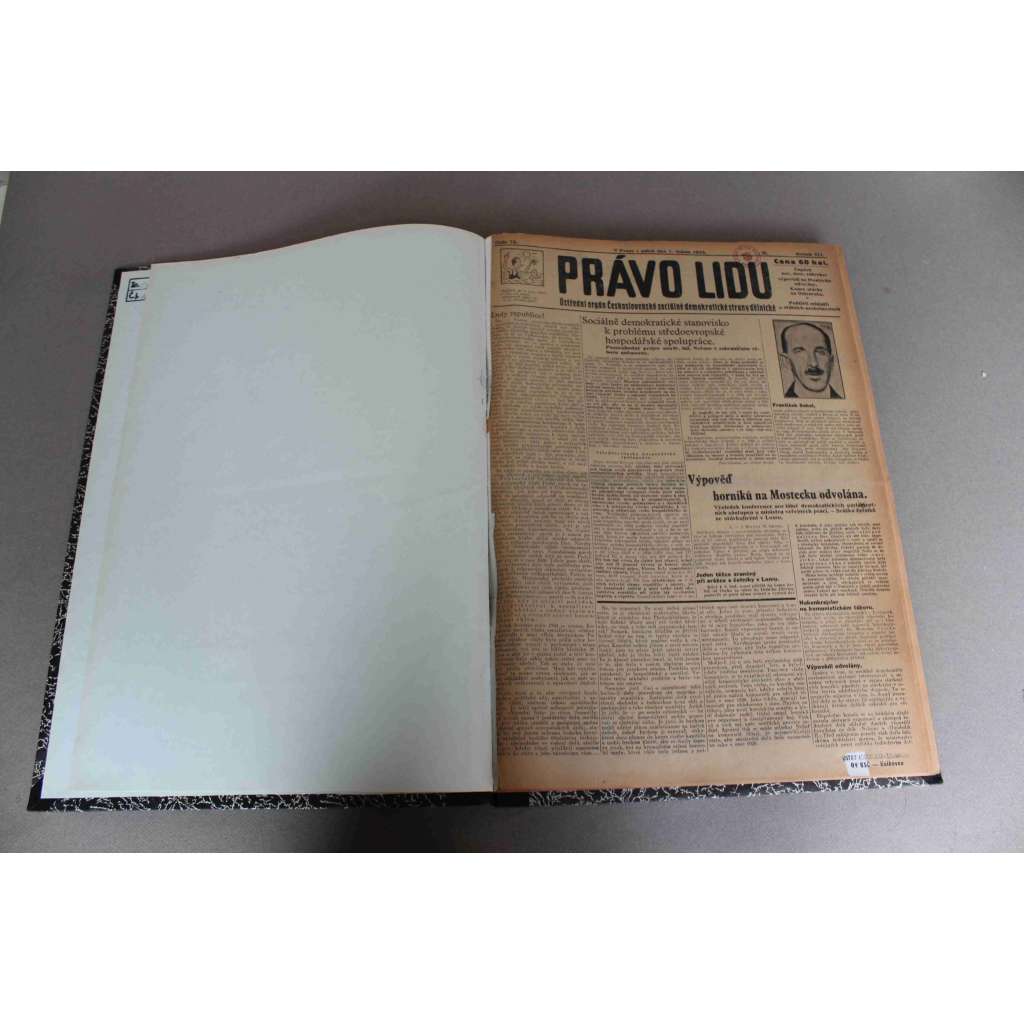 Právo lidu 1932, roč. XLI (duben) (noviny, deník, první republika, sociální demokracie, mj. Za Hitlerovy vlády se budou kutálet hlavy, Hornická stávka, Hindenburg zvolen, Titanic - před 20 lety se potopil, O pravost Věstonické venuše) Právo lidu 1932, roč. XLI (duben) (noviny, deník, první republika, sociální demokracie, mj. Za Hitlerovy vlády se budou kutálet hlavy, Hornická stávka, Hindenburg zvolen, Titanic - před 20 lety se potopil, O pravost Věstonické venuše)