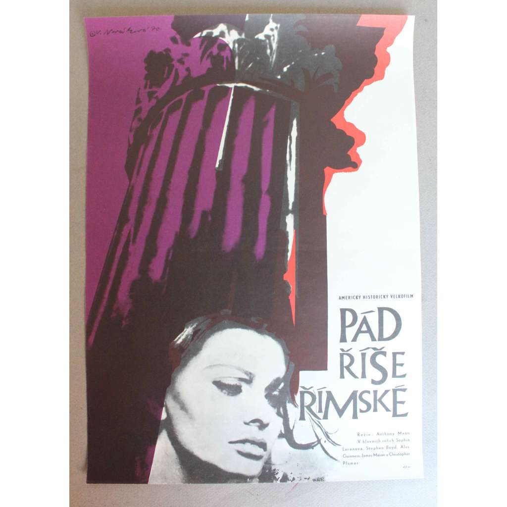 Pád říše římské 1964 (filmový plakát, historický velkofilm; režie Anthony Mann, hrají Sophia Loren, Stephen Boyd, Alec Guinness, Christopher Plumer, Omar Sharif) Pád říše římské 1964 (filmový plakát, historický velkofilm; režie Anthony Mann, hrají Sophia Loren, Stephen Boyd, Alec Guinness, Christopher Plumer, Omar Sharif)