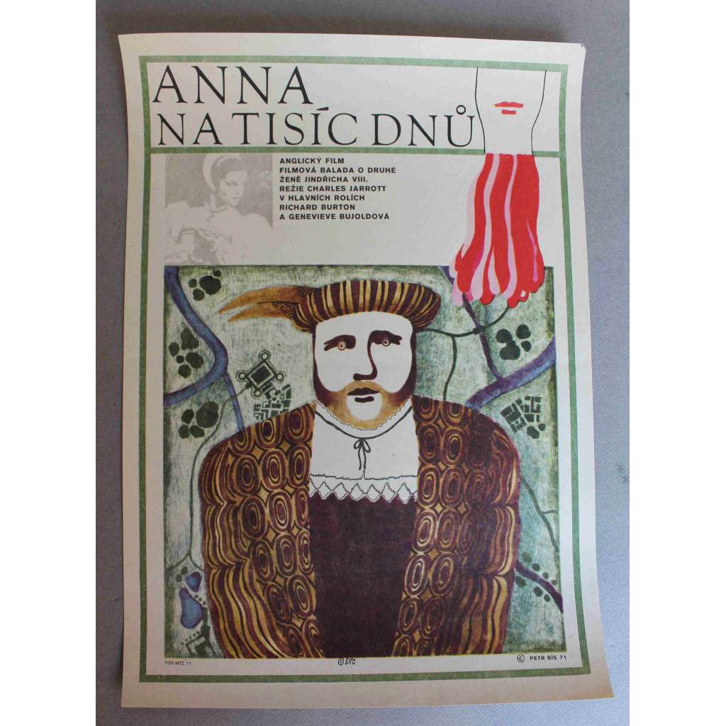 Anna na tisíc dnů (Tisíc dnů s Annou, Jindřich VIII, filmový plakát; režie Charles Jarrott, hrají Richard Burton, Geneviève Bujold, Irene Papas, Anthony Quayle) Anna na tisíc dnů (Tisíc dnů s Annou, Jindřich VIII, filmový plakát; režie Charles Jarrott, hrají Richard Burton, Geneviève Bujold, Irene Papas, Anthony Quayle)