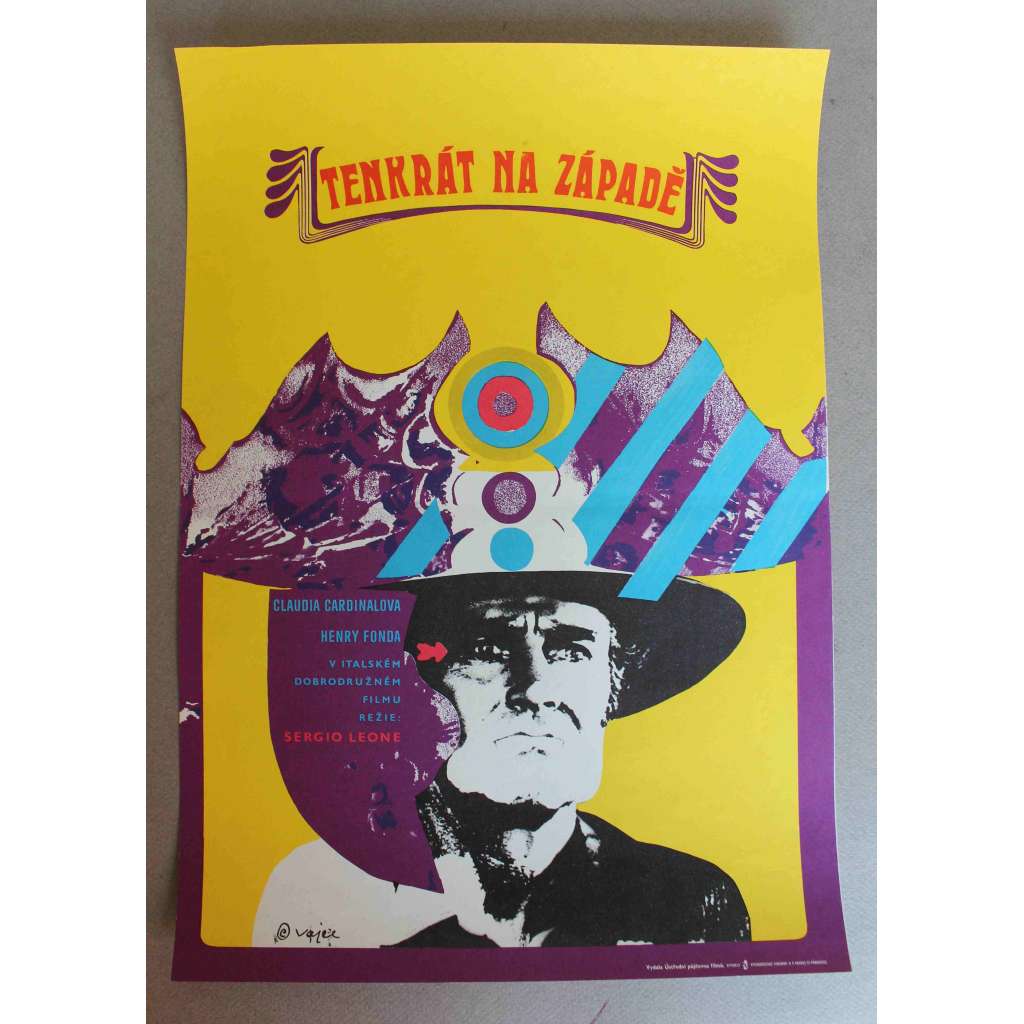 Tenkrát na západě (filmový plakát, spagetti western; režie Sergio Leone, hudba Ennio Morricone, hrají Claudia Cardinale, Henry Fonda, Jason Robards, Charles Bronson) Tenkrát na západě (filmový plakát, spagetti western; režie Sergio Leone, hudba Ennio Morricone, hrají Claudia Cardinale, Henry Fonda, Jason Robards, Charles Bronson)