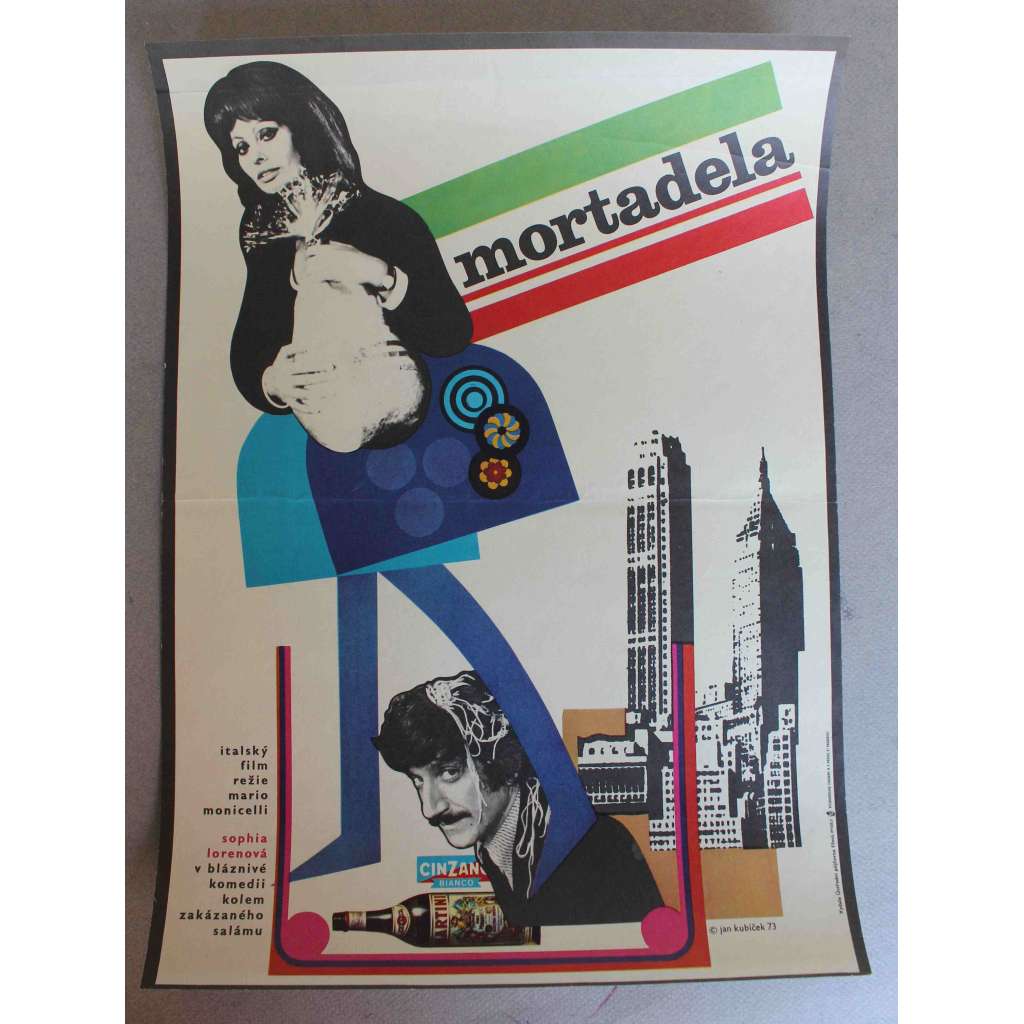 Mortadela 1971 (filmový plakát, komedie; režie Mario Monicelli, hrají Sophia Loren, William Devane, Gigi Proietti, Danny DeVito, Susan Sarandon) Mortadela 1971 (filmový plakát, komedie; režie Mario Monicelli, hrají Sophia Loren, William Devane, Gigi Proietti, Danny DeVito, Susan Sarandon)