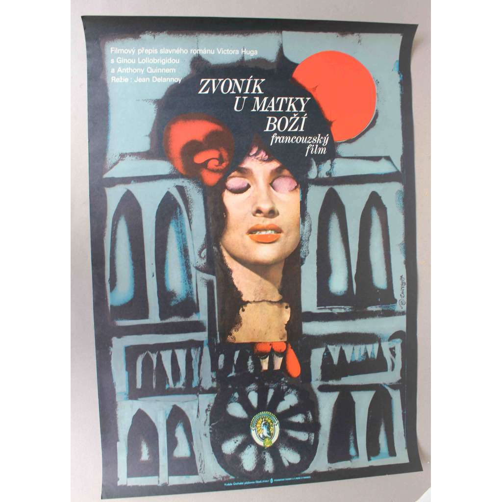 Zvoník u matky boží 1956 (filmový plakát. drama, režie Jean Delannoy, hrají Gina Lollobrigida, Anthony Quinn, Alain Cuny, Robert Hirsch) Zvoník u matky boží 1956 (filmový plakát. drama, režie Jean Delannoy, hrají Gina Lollobrigida, Anthony Quinn, Alain Cuny, Robert Hirsch)